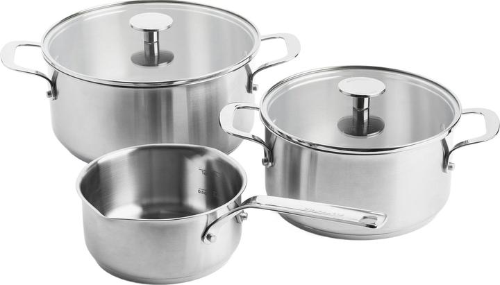 KitchenAid Stainless Steel Breakdown Set 3-piece (24 cm, Pan set + pot set, Stainless steel)