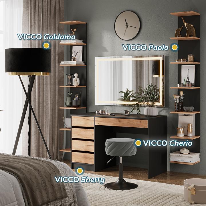 Actual product image Vicco Sherry with LED mirror (120 x 75 x 55 cm)