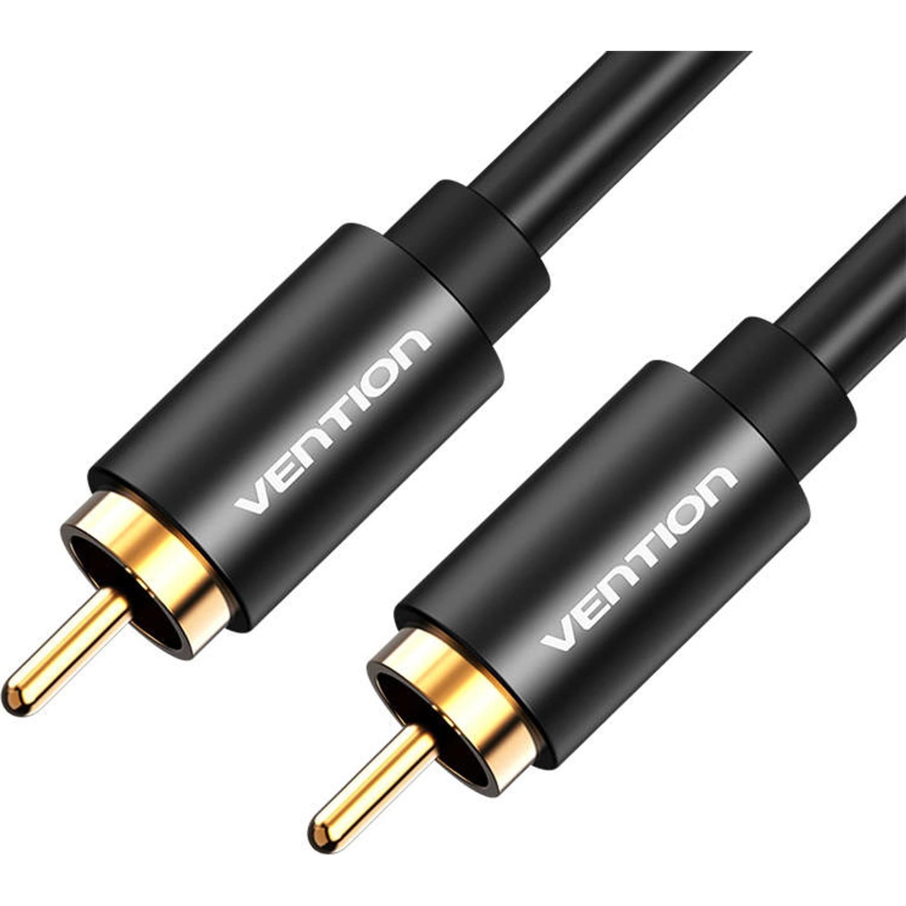 Vention RCA (Coaxial) male to male cable VAB-R09-B200, 2m (black) (2 m), Audio Kabel