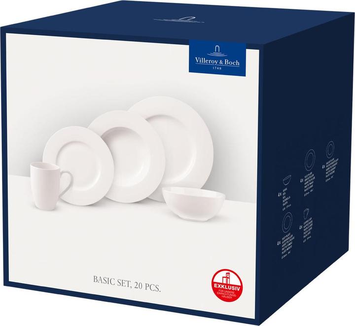 Image du produit Villeroy & Boch Basic White (20 pcs)