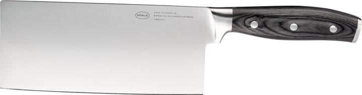 Rösle Chinesisches Kochmesser Wolfgrey mit Griff Pakka 18 cm (18 cm)