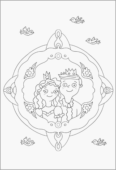 Actual product image Ravensburger Princesses - paint and dream - 24 colouring pictures for children from 6 years -