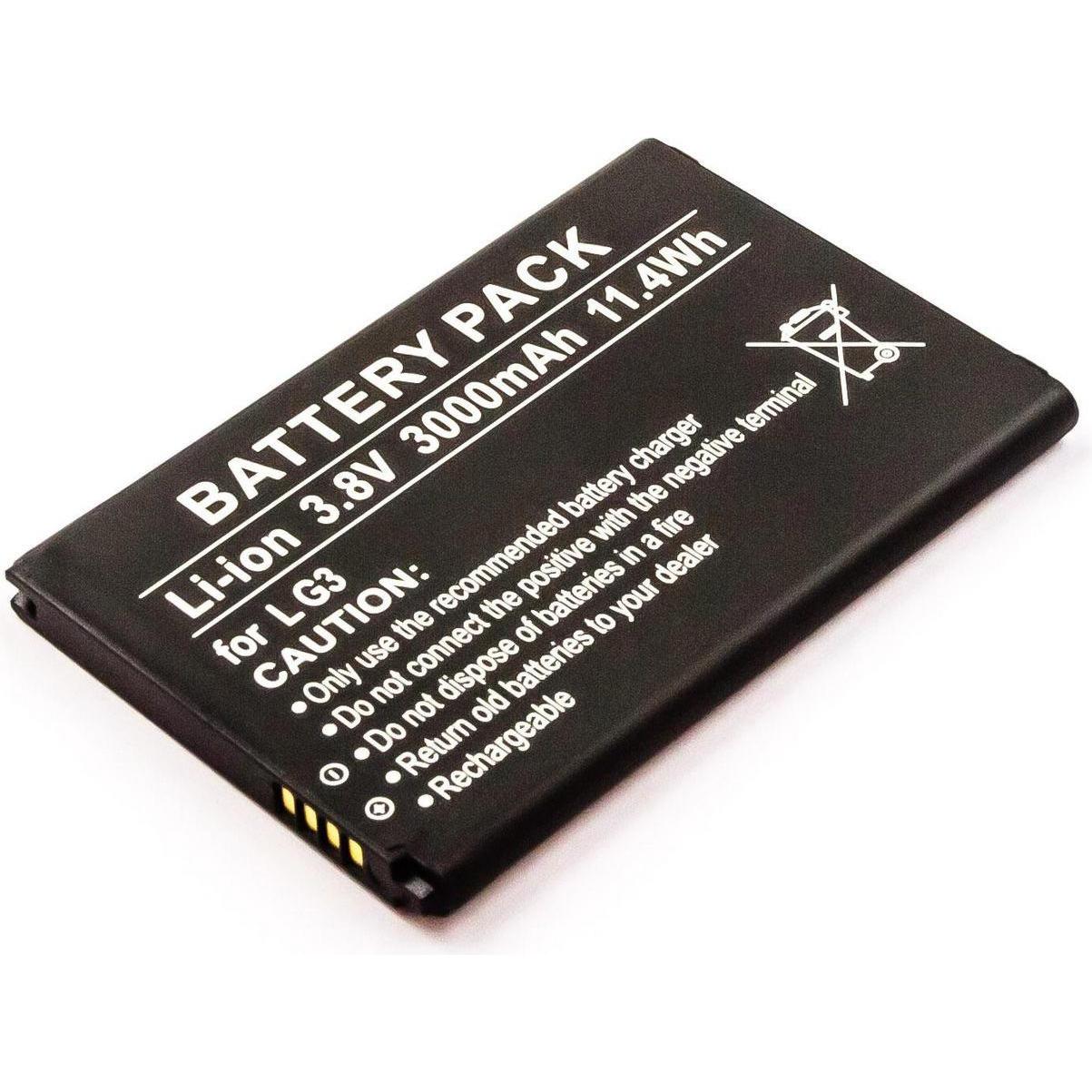 CoreParts Battery for Mobile (Akku, LG), Mobilgerät Ersatzteile, Schwarz