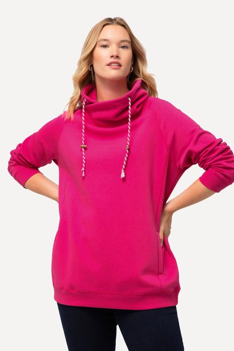 Produktbild Ulla Popken Sweatshirt, weiter Stehkragen, Taschen, Raglan-Langarm (54)