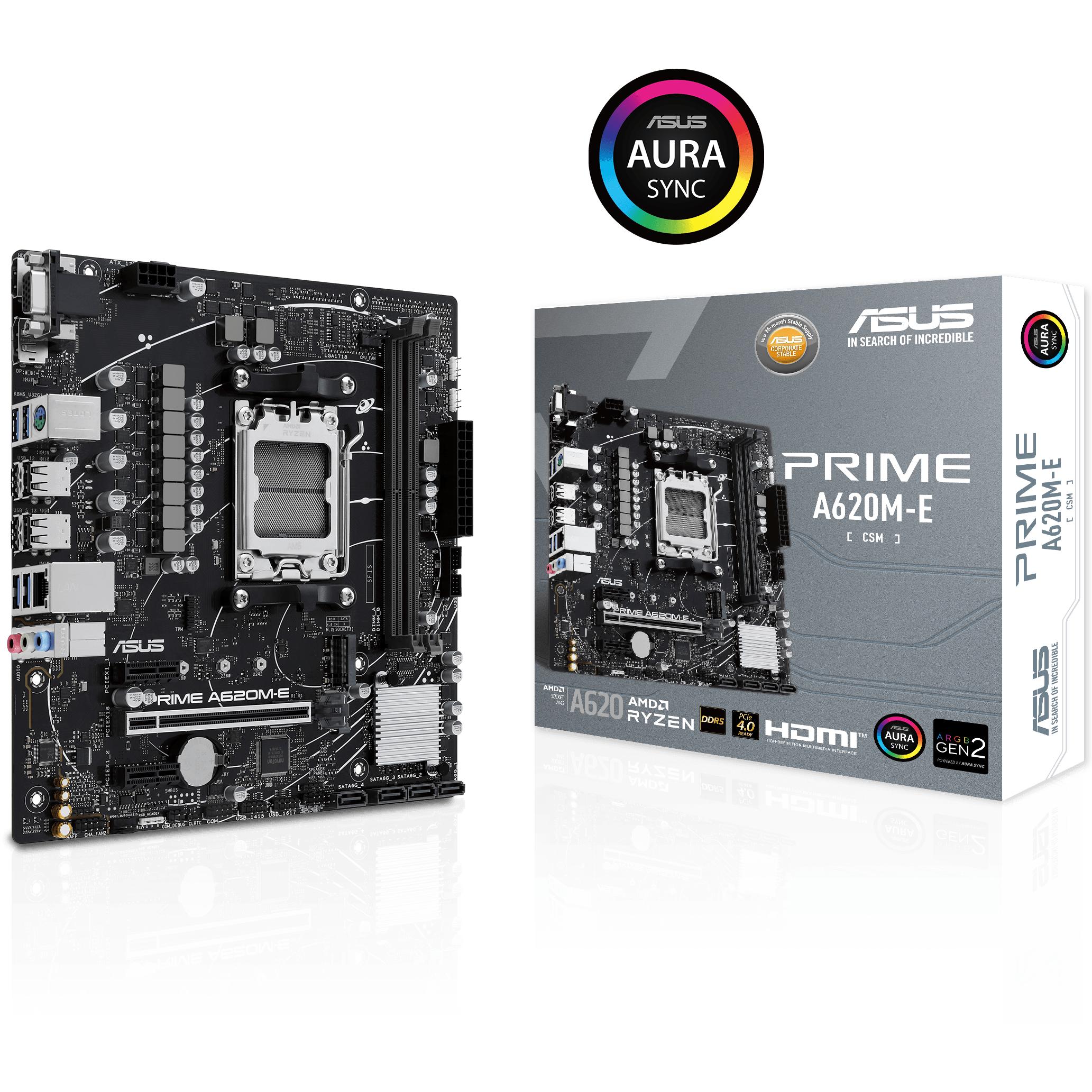 ASUS PRIME A620M-E-CSM (AM5, AMD A620, mATX), Mainboard