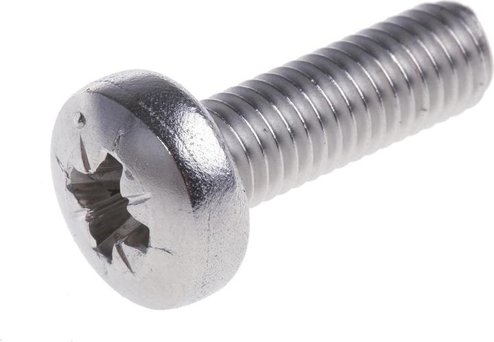 Produktbild RS PRO Schrauben Linsenkopf A4 Kreuz M5x16mm