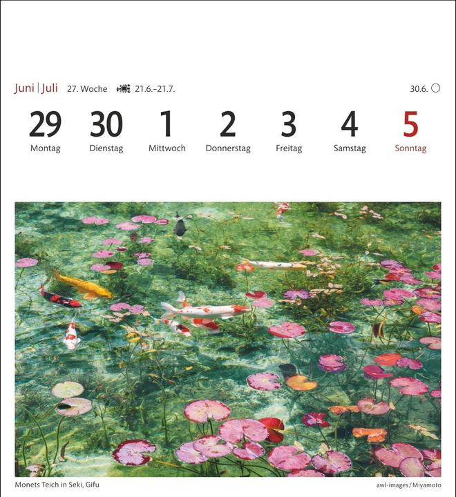 Actual product image Harenberg Japan Sehnsuchtskalender 2026 - Wochenkalender mit 53 Postkarten (Hardcover, German)