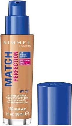Actual product image Rimmel London Match Perfection SPF20 (102 Light Nude)