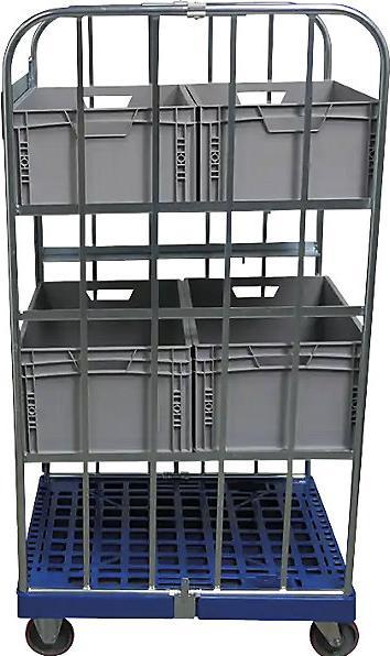 Immagine prodotto ESB Carrello portamateriale, con pianale in plastica con ruote, blu. (500 kg)