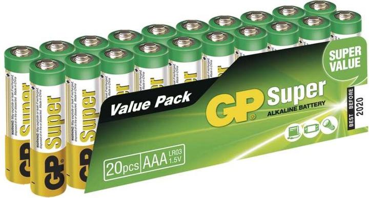 Immagine prodotto GP Batteries GP Super Alkaline 24A S20 - Batteria 20 x tipo AAA (20 pz., AAA)