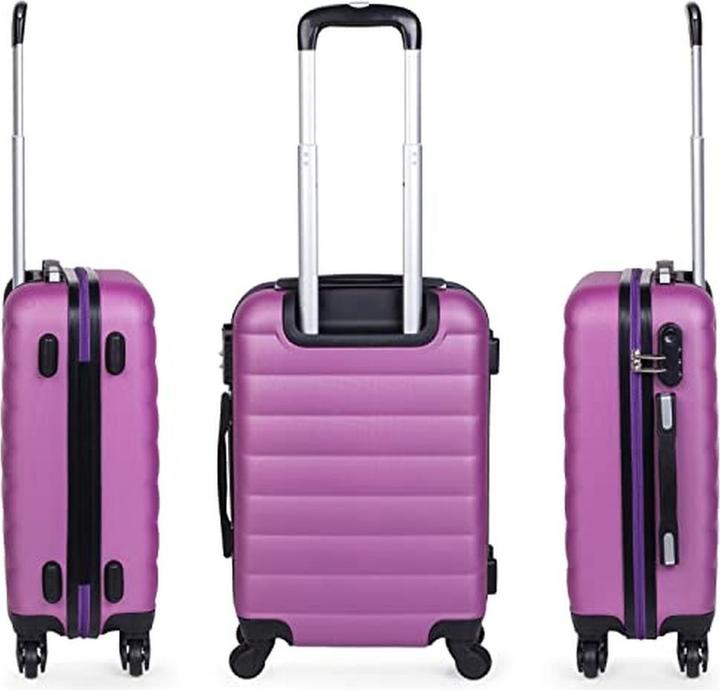 Actual product image Itaca 3-Piece Expandable Hardshell Spinner Luggage Set with Combination Lock