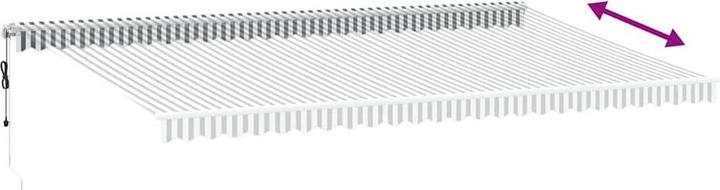 Produktbild vidaXL Markise Gelenkarmmarkise Sonnenmarkise Automatisch mit LED 600x300cm (6 m)
