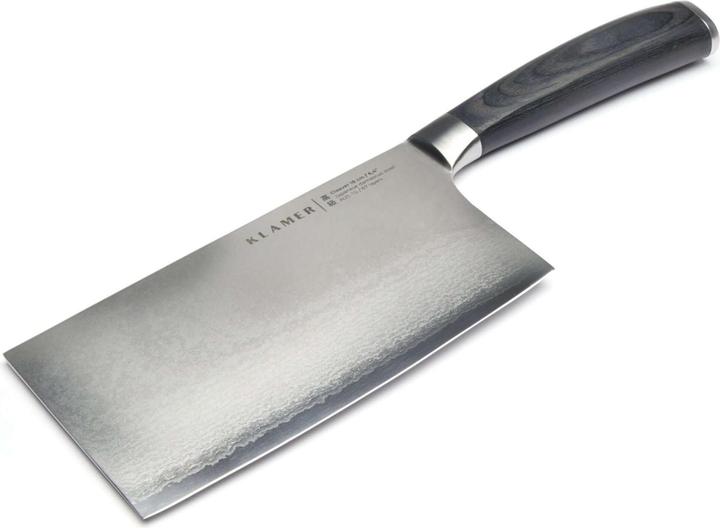 Image du produit KLAMER Damast Hackmesser 16cm Chinesisches Kochmesser, Küchenbeil (16 cm)