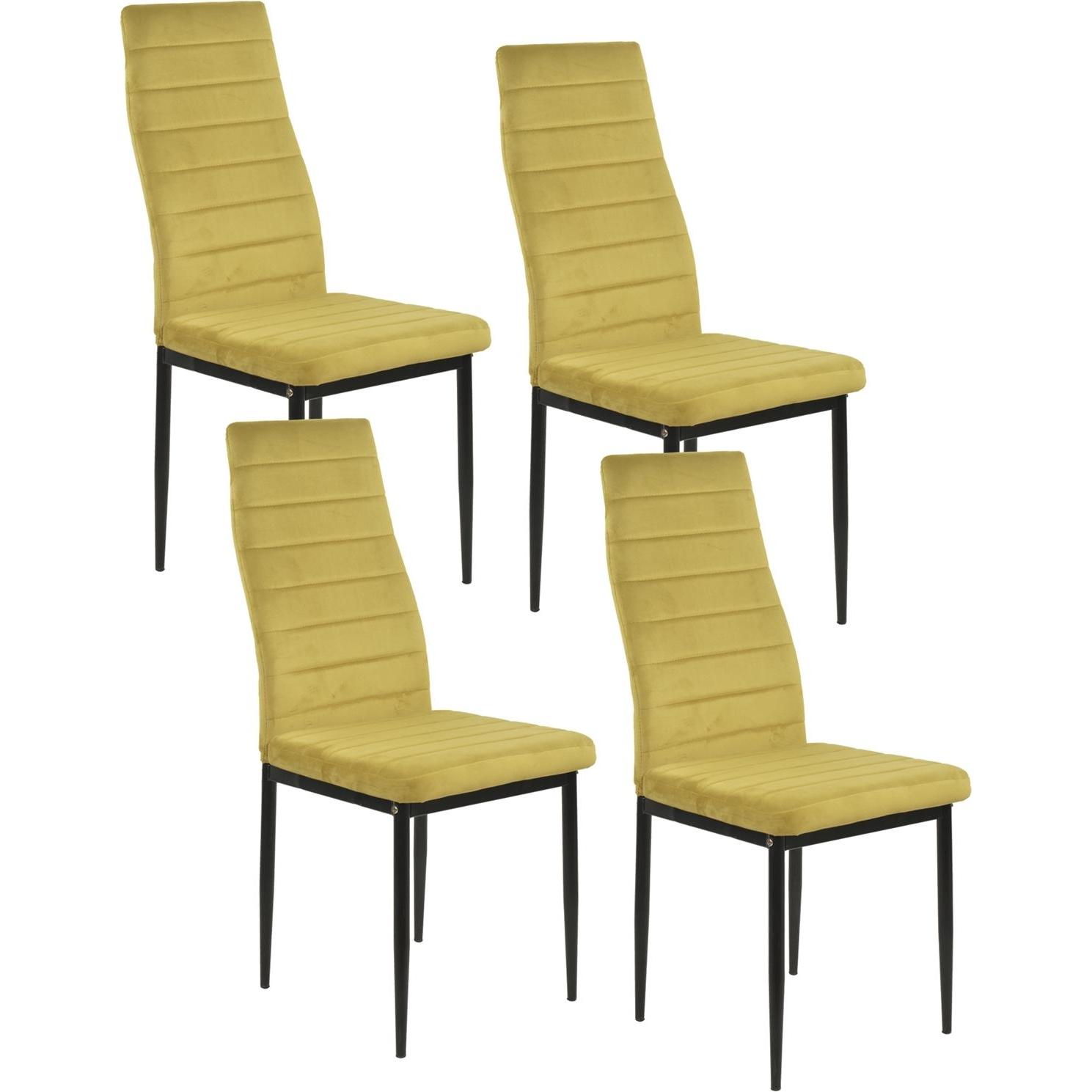 HTI-Living, Stühle, Stuhl Memphis Velvet Curry