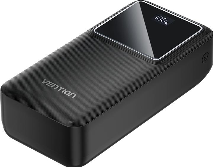 Produktbild Vention 30000mAh Power Bank (Micro-USB + USB-C + USB-A + USB-A) 22.5W Black LED Display Type (30000 mAh, 22.50 W, 111 Wh)