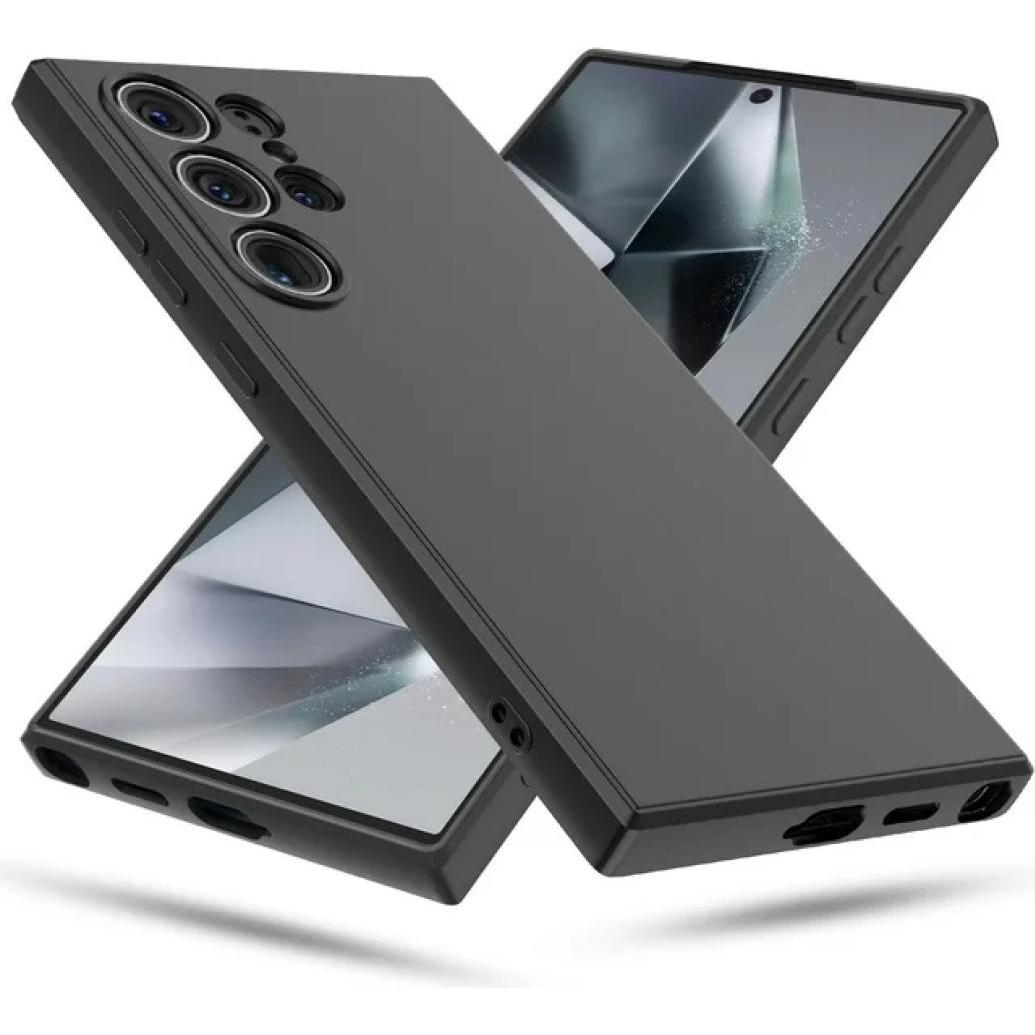 Thumbnail - Screenguard Liquid Silicone Case Hülle (Samsung Galaxy S24 Ultra), Smartphone Hülle, Schwarz