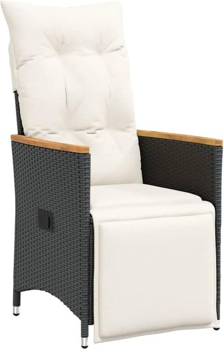 Image du produit VidaXL Meuble de jardin Ensemble de jardin 9pcs. noir Poly rotin (80 cm)