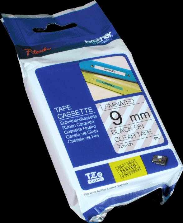 Produktbild Brother TZe-121 (0.90 cm, Transparent)