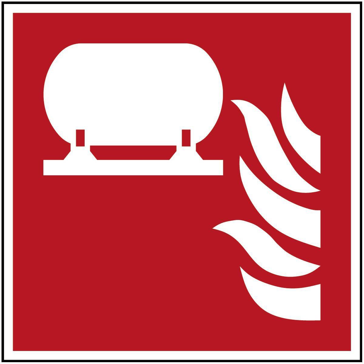 Brady, Sicherheitskennzeichnung, ISO-Sicherheitsschild - Fest installierte Feuerlöschanlage