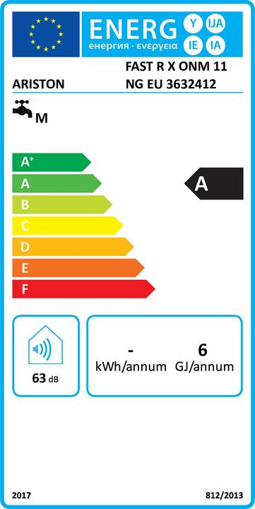 Energie-Label Ariston Fast RX