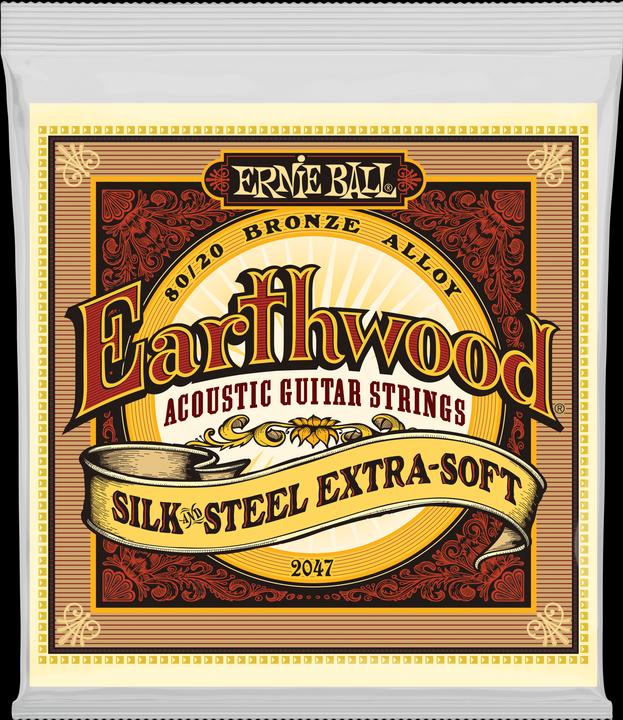 Produktbild Ernie Ball Saitensatz, Akustik, Earthwood Bronze, Silk & Steel, Extra- (1 x, 0.05")