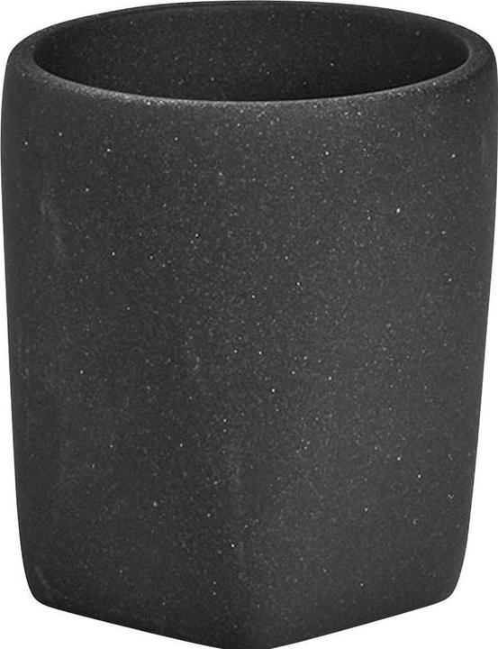 Zeller Present Zahnputzbecher Dark Stone Schwarz
