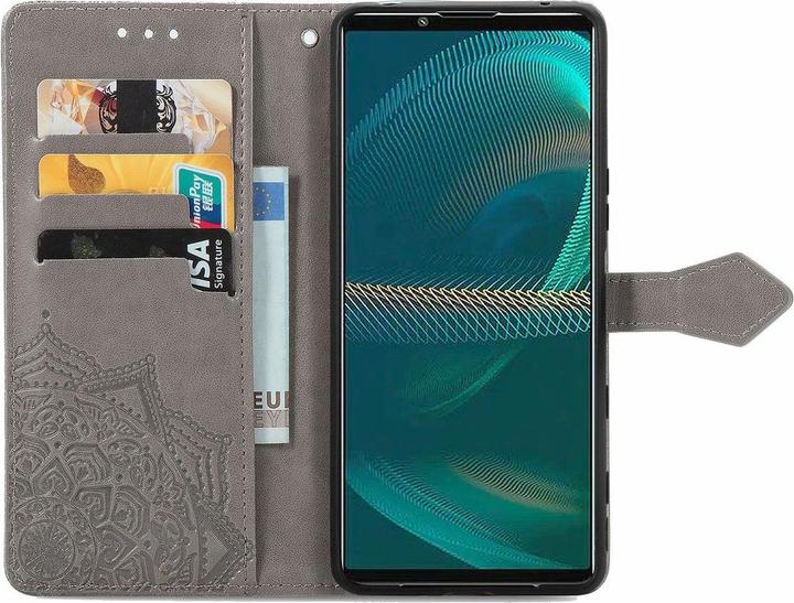 Produktbild König Design Hülle Handy Schutz für Sony Xperia 5 III Case Cover Tasche Etuis Bumper Grau Neu (Sony Xperia 5 III)