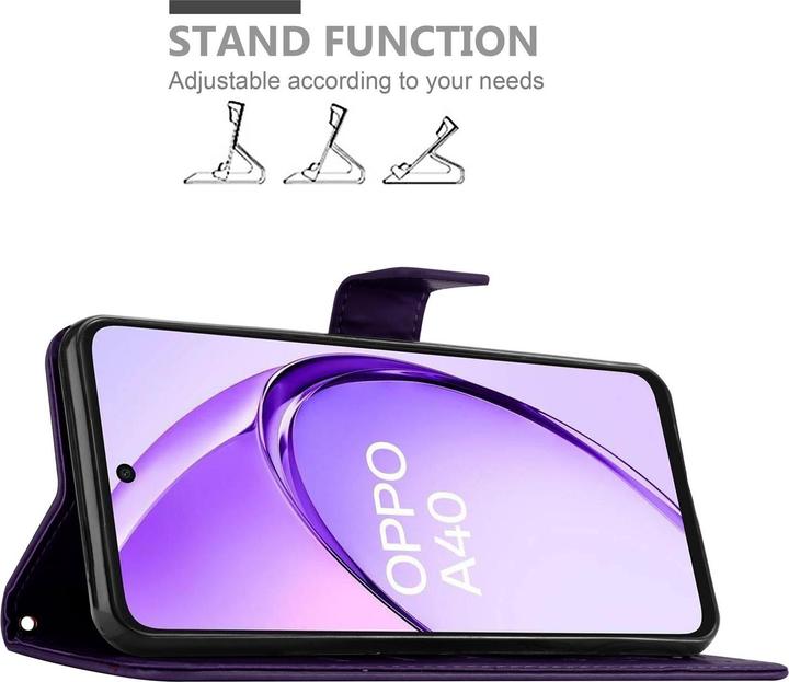 Produktbild Cadorabo Hülle für Oppo A40 mit Blumen Muster (Oppo A40)