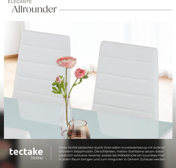 Image du produit tectake 8x Esszimmerstuhl