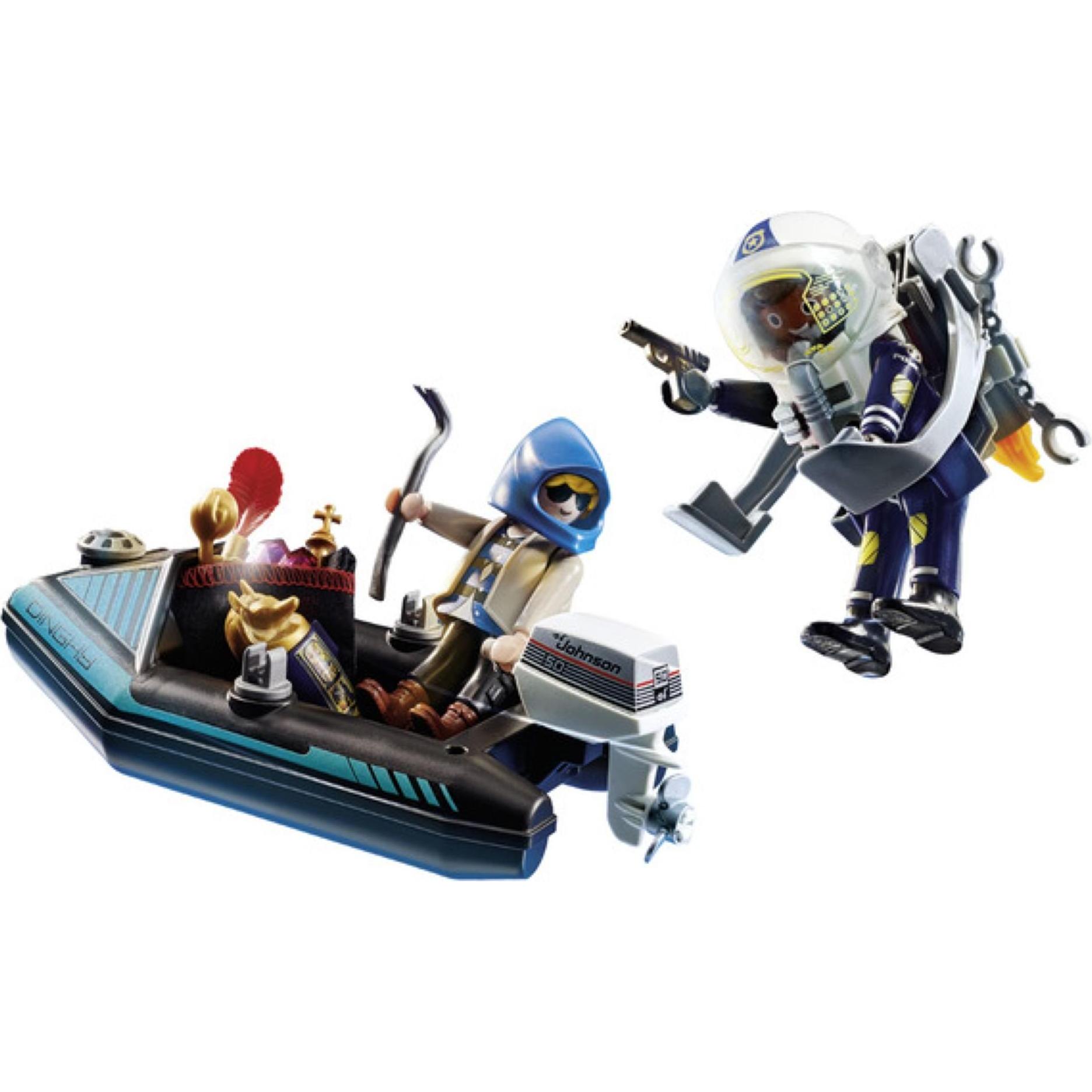 Thumbnail - Playmobil Polizei- Jetpack: Festnahme des Kunsträubers (70782, Playmobil City Action)
