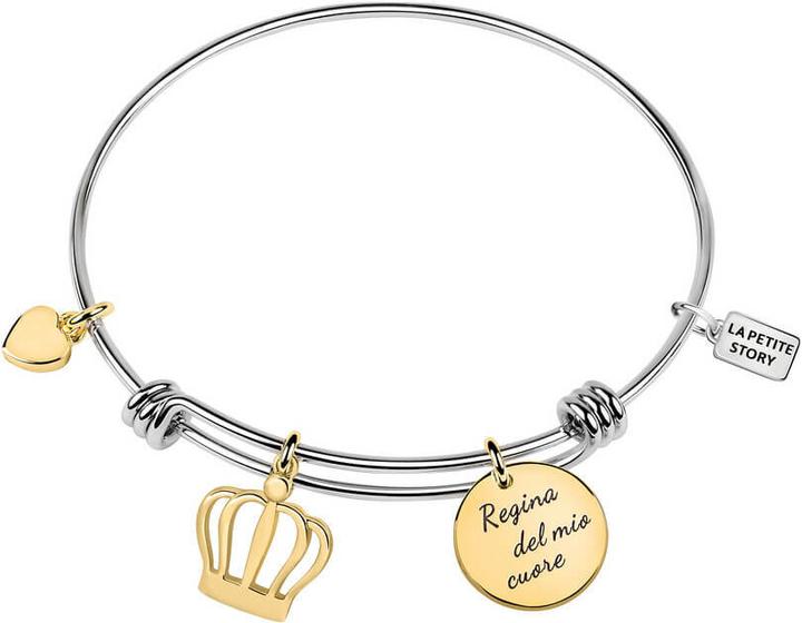 Image du produit La Petite Story Bracelet en acier avec pendants plaqués or LPS05AQJ04 (L)