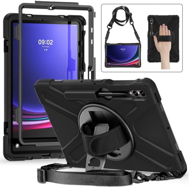 Actual product image Insmat Rugged Armor Case, Samsung Galaxy Tab S8+/S9+, black (S9+, Galaxy Tab S8+)