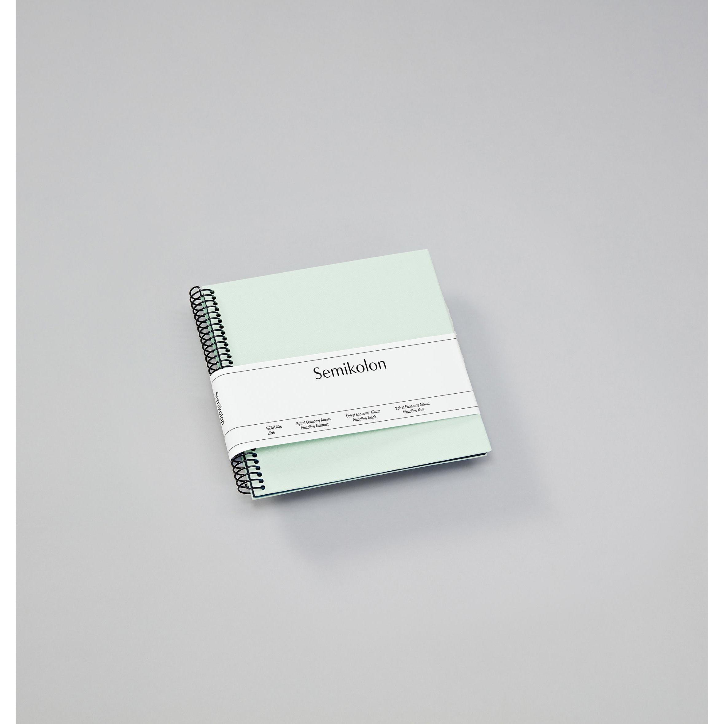 Thumbnail - Semikolon, Fotoalbum, Fotoalbum 17 x 17 cm Moos, 20 schwarze Seiten (10 x 15 cm, 9 x 13 cm)