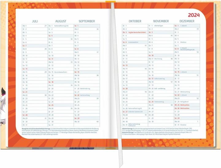 Produktbild Manga Schülerkalender A5 2024/2025 (A5, Deutsch)