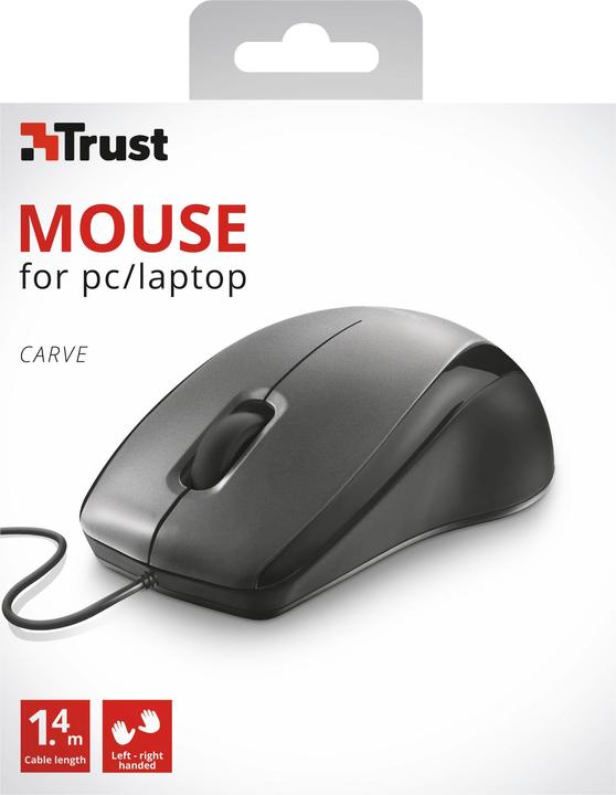 Actual product image Trust Carve USB optical Mouse (Cable)