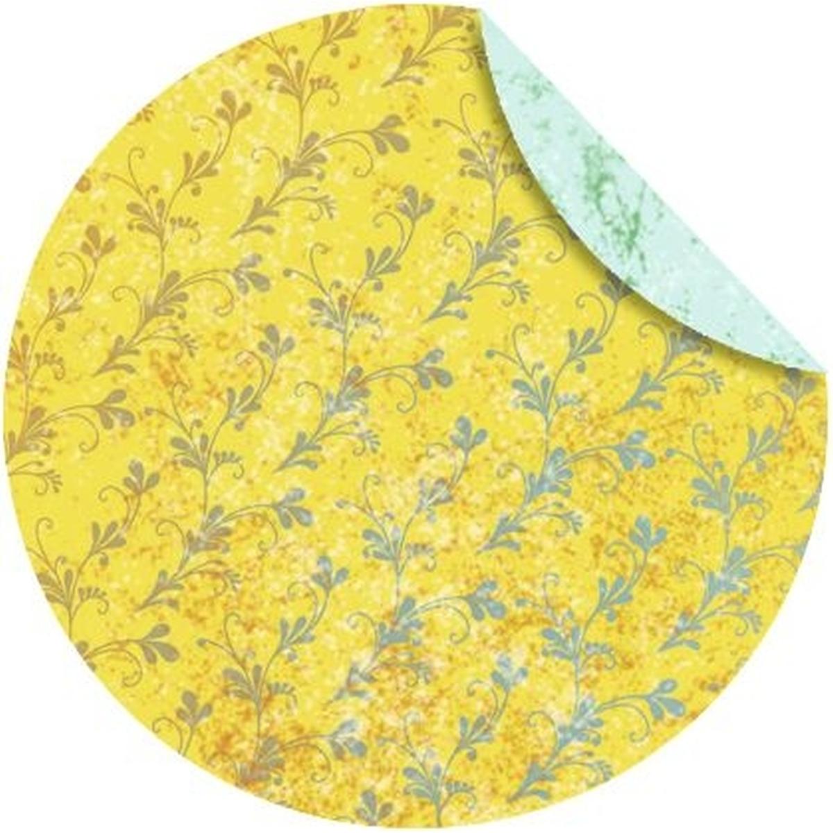 Ursus, Bastelpapier, Faltblätter Florentien 'Vintage' 80g/qm 10cm rund VE=65 Blatt Motiv 1 (80 g/m², 1 x)