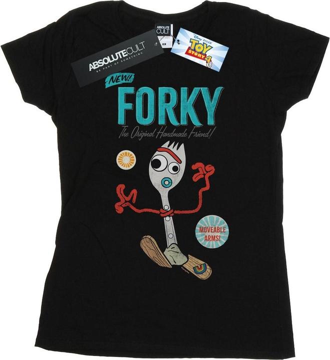 Actual product image Disney Womens/Ladies Toy Story 4 Forky Handmade Friend Cotton T-Shirt (XL)