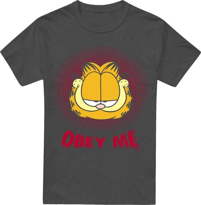 Actual product image Garfield Unisex Adult Obey Me T-Shirt (M)