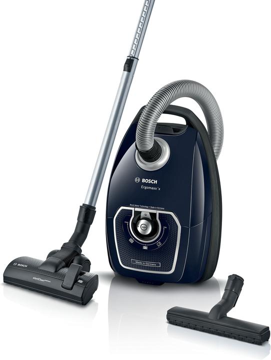 Bosch Hausgeräte Vacuum cleaner BGB7X420 Bagged, Power 650 W, Dust capacity 2 L, Blue