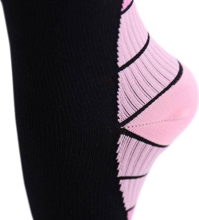 Actual product image JTI Knee-high compression socks for running and fitness - Pink L/XL (L, XL)