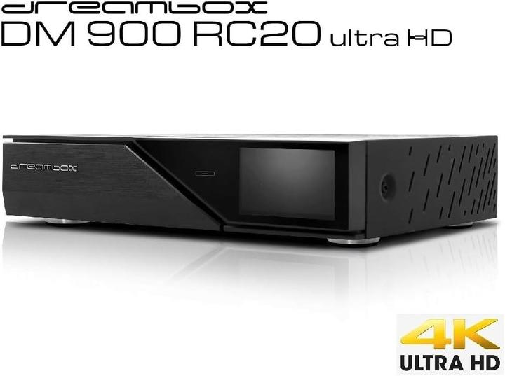 Actual product image Dreambox Drea DM900 RC20 (8 GB, 2x DVB-S2X, DVB-C/T2, CI+ slot, CI Shaft)