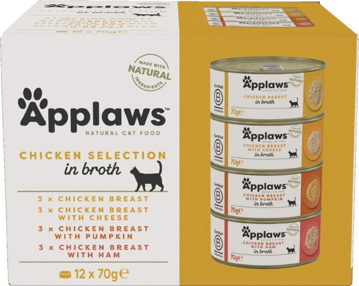 Produktbild Applaws Chicken Multipack (Adult, 12 Stk., 840 g)