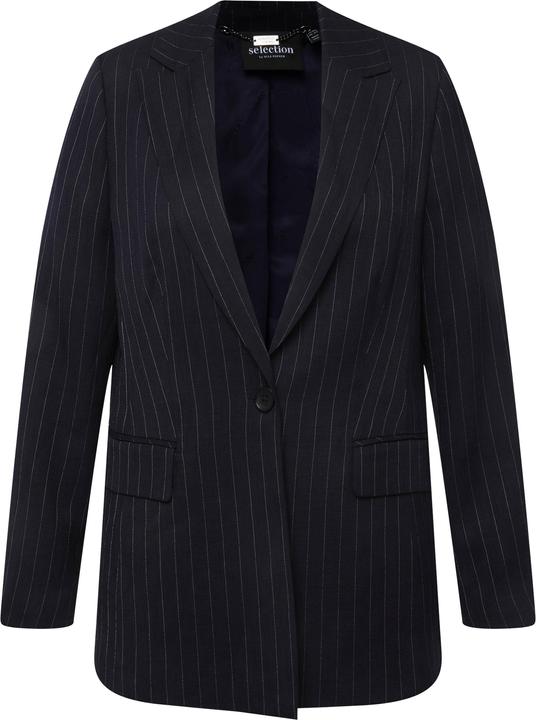 Produktbild Ulla Popken Blazer, Nadelstreifen, Reverskragen, Rückenschlitz (48)