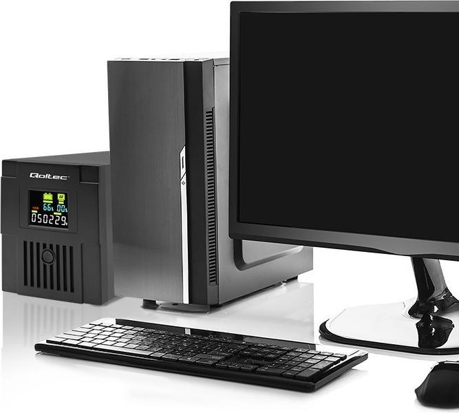 Immagine prodotto Qoltec UPS Monolith | 1500VA | 900W | LCD | USB (1500 VA, 900 W, Interattivo linea UPS)