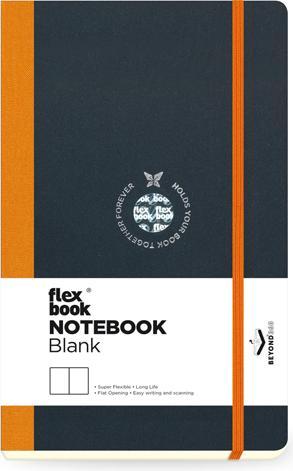 Actual product image Flexbook Sketchbook Notebook orange (17 x 24 cm, Plain)
