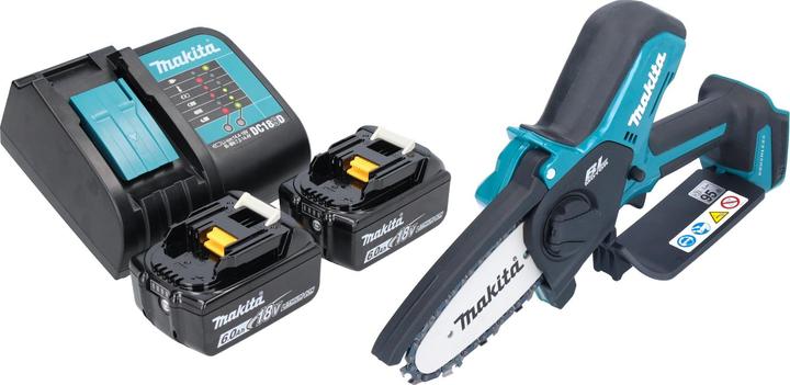 Produktbild Makita DUC 101 SG201 Akku Astsäge 18 V 10 cm Brushless + 2x Akku 6,0 Ah + Ladegerät (Akku Kettensäge)