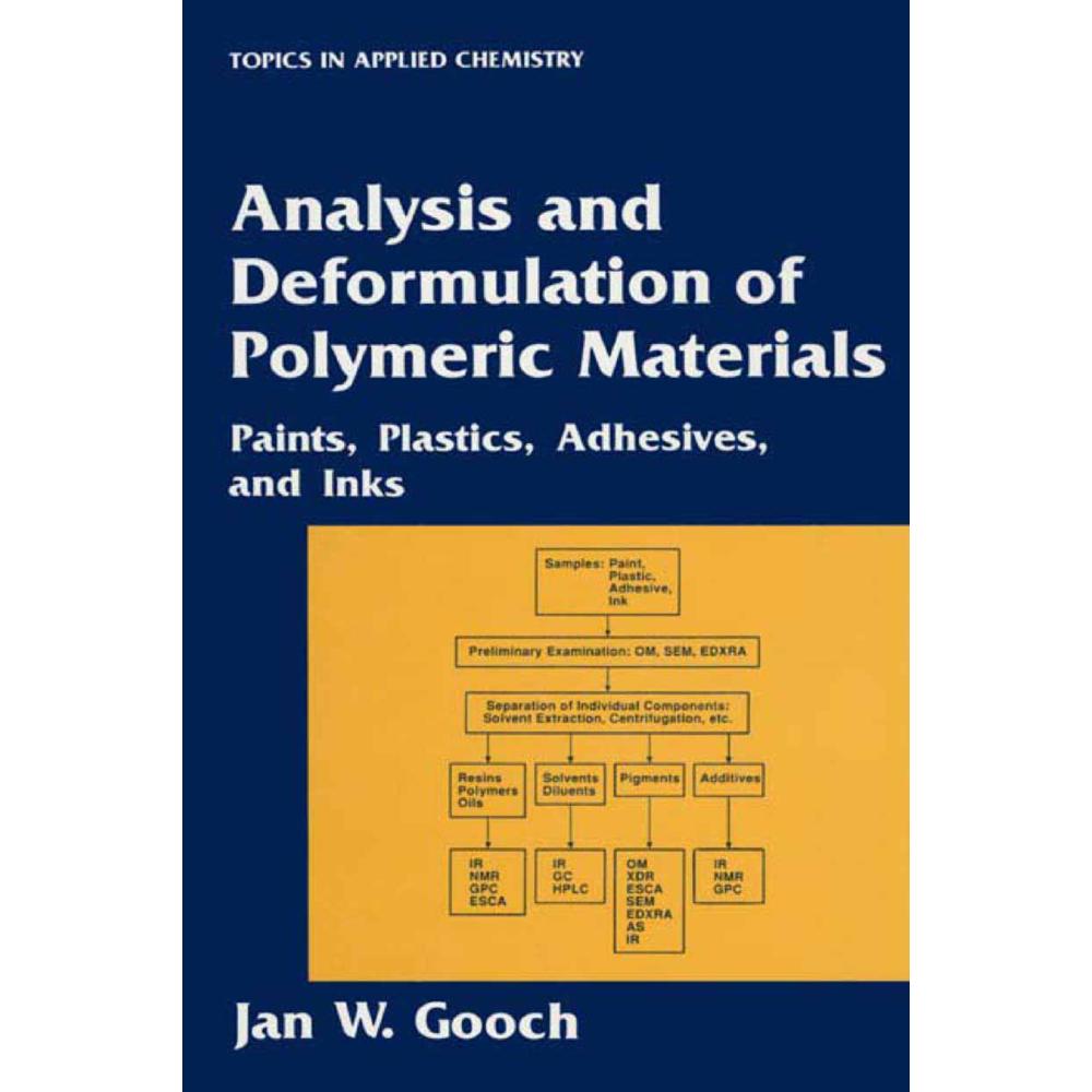 Analysis and Deformulation of Polymeric Materials, Fachbücher von Jan W. Gooch