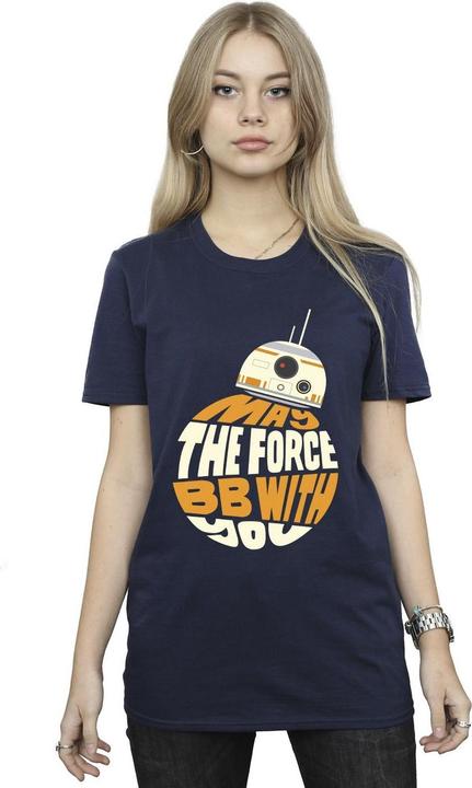 Immagine prodotto Star Wars May The Force BB8 Maglietta Ampia Donna (4XL)