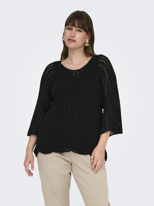 Produktbild Only Normal geschnitten Rundhals Plus Pullover Strickpullover (L)