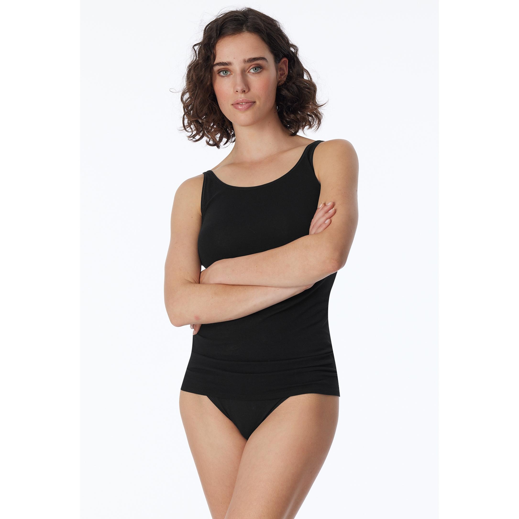 Thumbnail - Schiesser, Damen, Shirt, Tops, Schwarz, (42)